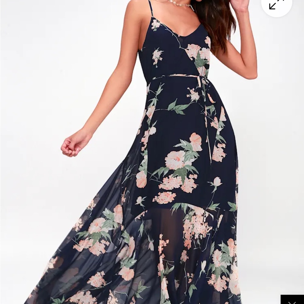 Lulu’s Navy Blue Maxi Dress